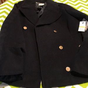 NWT crown & ivy pea coat size S